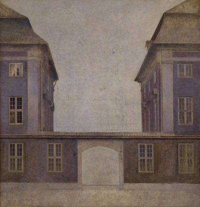Az Asiatic Company épületei a koppenhágai St. Annæ utcából nézve, 1902. alkotó: Vilhelm Hammershøi