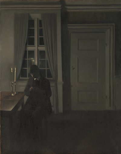 Az érmék gyűjtője alkotó: Vilhelm Hammershøi