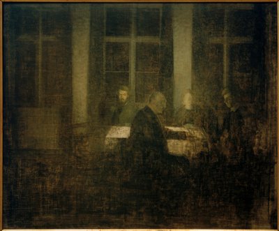 Este a szobában alkotó: Vilhelm Hammershoi