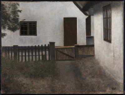 Házoromzatok. Frederiksværk. Nyár. alkotó: Vilhelm Hammershøi