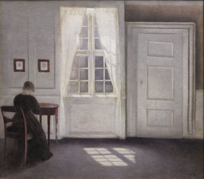 A Strand utcában lakom, napsütéssel a padlón, 1901-ben alkotó: Vilhelm Hammershoi