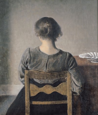 Pihenés alkotó: Vilhelm Hammershoi