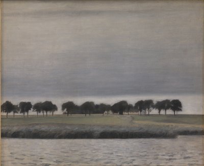 Tanulmány a Napesőre, Gentofte-tó alkotó: Vilhelm Hammershoi
