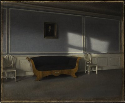 Napfény a szalonban III alkotó: Vilhelm Hammershøi