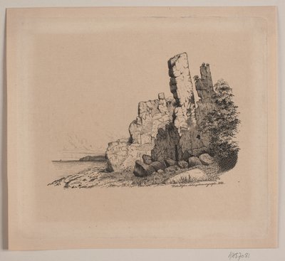 Bornholm sziklás partja alkotó: Vilhelm Kyhn
