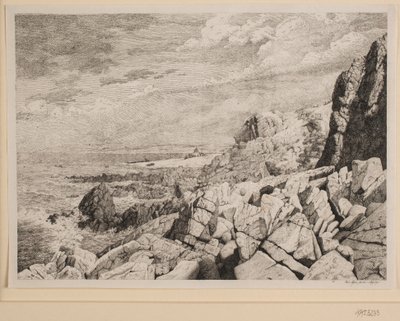 Bornholm sziklás partja alkotó: Vilhelm Kyhn