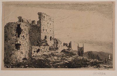 Hammershus Bornholmban alkotó: Vilhelm Kyhn