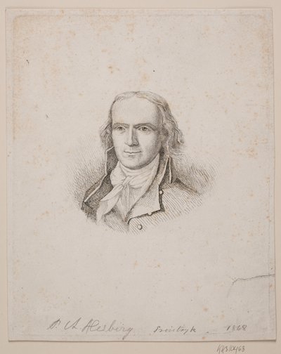 P. A. Heiberg portréja alkotó: Vilhelm Kyhn
