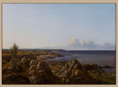 Østerlarsker község látképe alkotó: Vilhelm Petersen