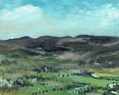 Cairngorms, Creag Dhubh, 2006, (akril vászon táblán) alkotó: Vincent Alexander Booth