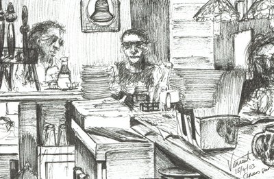 Cheers Bar Boston, USA, 2003, (Tinta papíron) alkotó: Vincent Alexander Booth