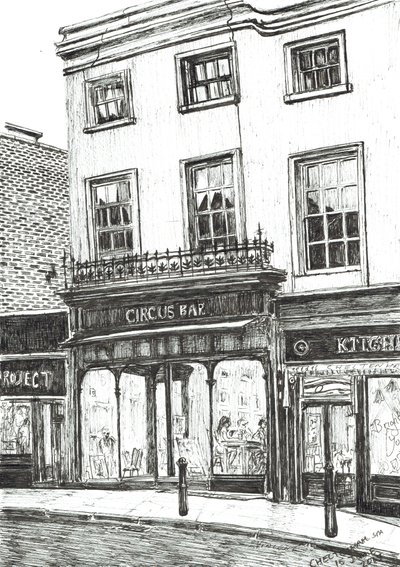 Cheltenham Spa, 2017, (tinta papíron) alkotó: Vincent Alexander Booth