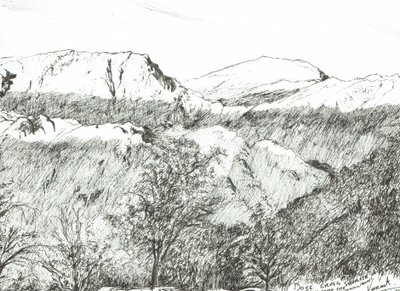 Dove Crag at Sunrise, 2003, (Tinta papíron) alkotó: Vincent Alexander Booth