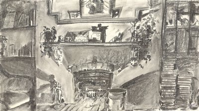 Tűz a gyertyafény mellett alkotó: Vincent Alexander Booth