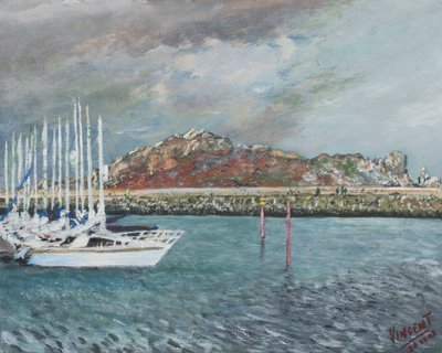 Howth, Írország, 2001, (Acillal vászonra) alkotó: Vincent Alexander Booth