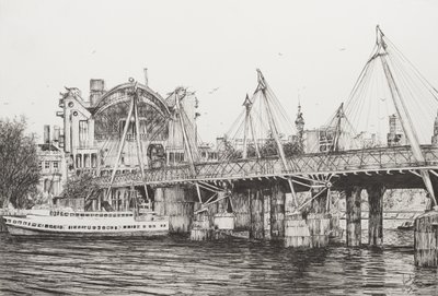 Hungerford Bridge London, 2006, (Tinta, papír) alkotó: Vincent Alexander Booth