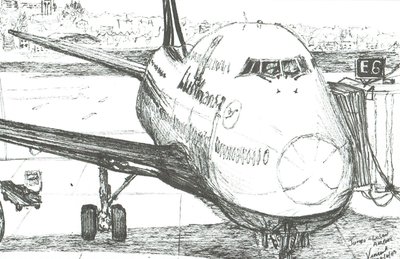 Jumbo Jet a Logan repülőtéren, 2003 alkotó: Vincent Alexander Booth