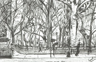 Madison Square park New York, 2003, (Tinta papíron) alkotó: Vincent Alexander Booth