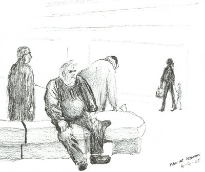 Man at Kendal, 2005, (tinta papíron) alkotó: Vincent Alexander Booth