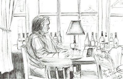 Férfi egy kocsmában étkezés után, 2006 alkotó: Vincent Alexander Booth
