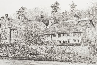 Mottistone Hall Isle of Wight, 2008 (Tinta, papír) alkotó: Vincent Alexander Booth