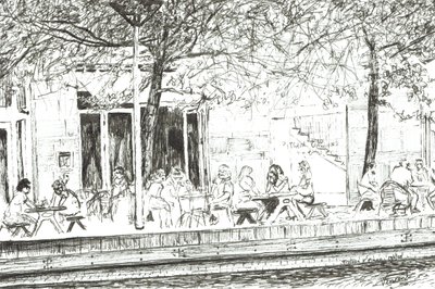 Kancsó és zongorabár Manchester, 2005, (Tinta papíron) alkotó: Vincent Alexander Booth