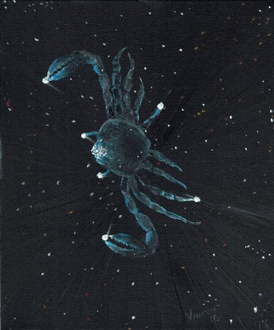 Rák csillagjegy, 2016 (olaj, vászon tábla) alkotó: Vincent Alexander Booth