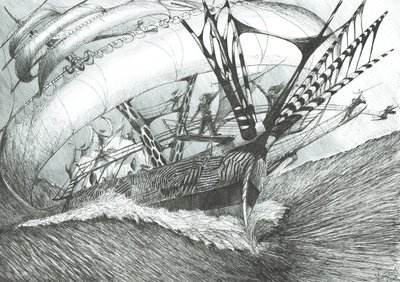 Storm Creators Antarktisz-óceán, 2017, (Ink on Paper alkotó: Vincent Alexander Booth