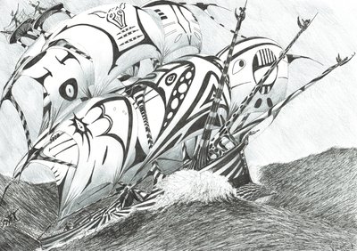 Storm Creators Arabian Sea, 2017, (Tinta papíron) alkotó: Vincent Alexander Booth