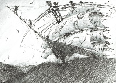 Storm Creators Barents-tenger, 2017, (Tinta papíron) alkotó: Vincent Alexander Booth