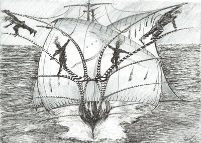 Storm Creators Bismarck-tenger, 2017, (Tinta papíron) alkotó: Vincent Alexander Booth