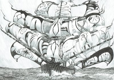 Storm Creators Kelet-Szibériai-tenger, 2017, (tinta papírra) alkotó: Vincent Alexander Booth