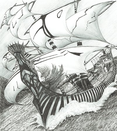 Storm Creators Java-tenger, 2017 (Tinta papíron) alkotó: Vincent Alexander Booth