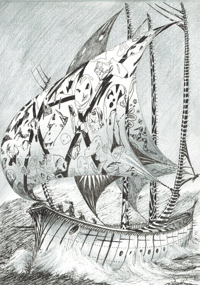 Storm Creators Kara Sea, 2017, (Tinta papíron) alkotó: Vincent Alexander Booth