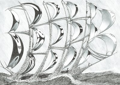 Storm Creators Laccadive Sea, 2017, (tinta papírra) alkotó: Vincent Alexander Booth