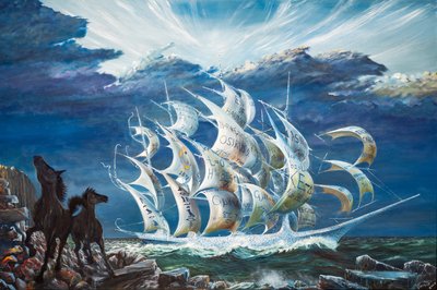 Storm Creators Lake Turkana, 2024 (olaj, vászon) alkotó: Vincent Alexander Booth