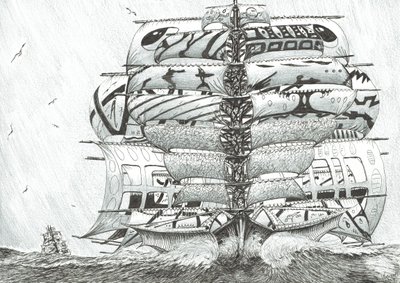 Storm Creators Földközi-tenger, 2017, (tinta papírra) alkotó: Vincent Alexander Booth