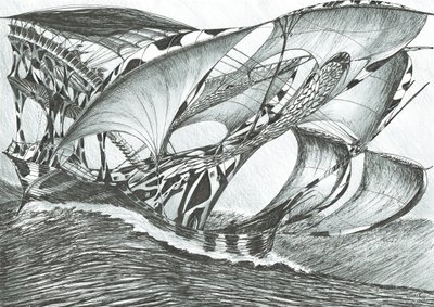 Storm Creators Tasman-tenger, 2017, (tinta papíron) alkotó: Vincent Alexander Booth