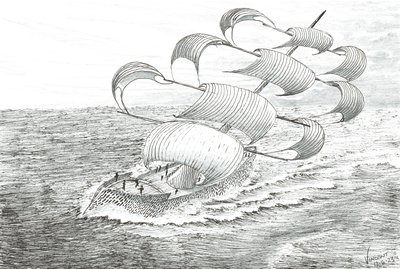Storm Creators Yathkyed, 2023 (tinta és ceruza papíron) alkotó: Vincent Alexander Booth