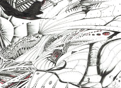 A vörös hozója, 2016 (tinta papíron) alkotó: Vincent Alexander Booth