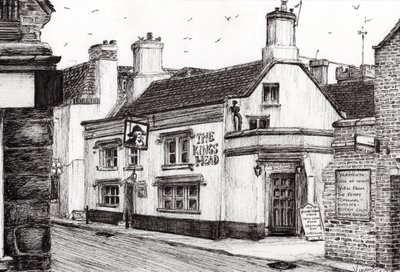 The Kings Head Yarmouth, 2008, (tinta papíron) alkotó: Vincent Alexander Booth