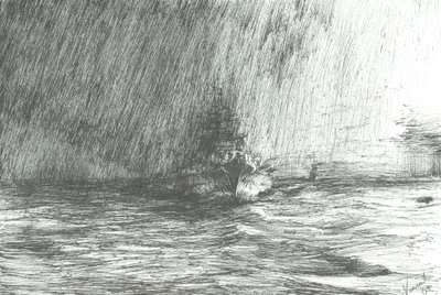 Tirpitz sarkvidéki vizeken 1943, 2009 alkotó: Vincent Alexander Booth