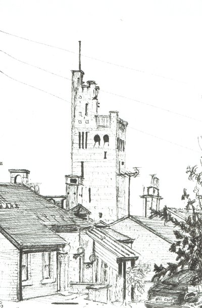 Torony Knutsfordban, 2003 (Tinta papíron) alkotó: Vincent Alexander Booth