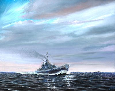 A USS Atlanta járőrözi az 1942-es, 2019-es csatornaőrséget alkotó: Vincent Alexander Booth