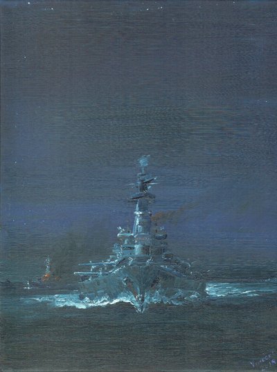 A USS Washington a Guadalcanal 1942, 2019 radaron pillantja meg Kirishimát alkotó: Vincent Alexander Booth