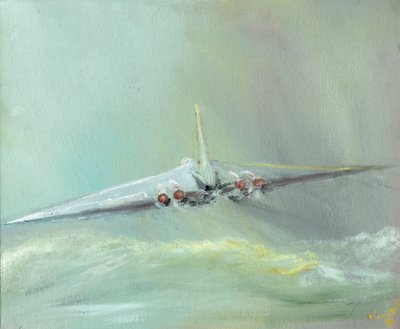 Vulcan B1 sortie, 2016, (olaj, vászon tábla) alkotó: Vincent Alexander Booth