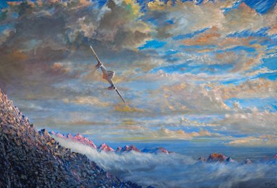 „White 3” Me-262 Swiss Landing 6, 2023 alkotó: Vincent Alexander Booth