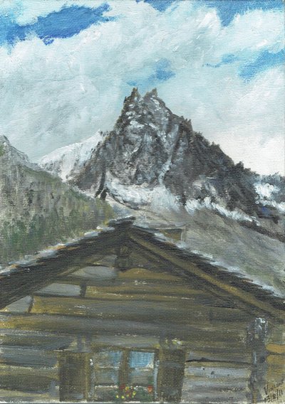 kabin a Zinal Svájcban, 2011 alkotó: Vincent Alexander Booth