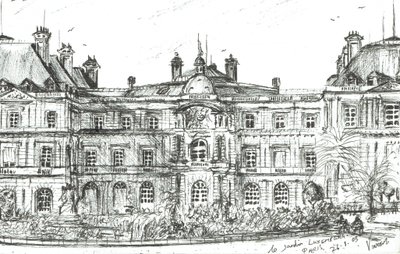 Luxembourg Garden Paris, 2003, (Tinta papíron) alkotó: Vincent Alexander Booth