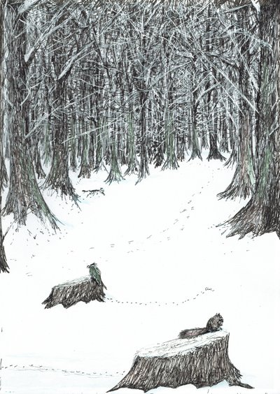 5. oldal, The Castle in the Forest of Findhorn, 2006, (tinta papíron) alkotó: Vincent Alexander Booth